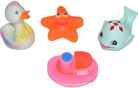 Бусинка набор игрушек для купания, набор, 4 шт, арт. 163 фото