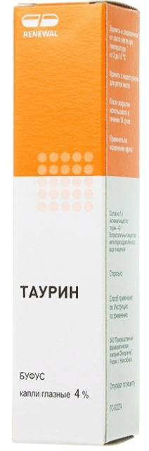 Таурин Реневал, 4%, капли глазные, 5 мл, 1 шт. фото