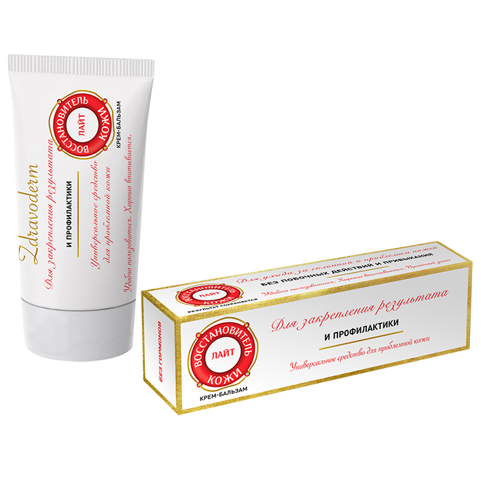 Zdravoderm Крем-бальзам  Восстановитель кожи лайт, крем-бальзам, 75 мл, 1 шт. фото