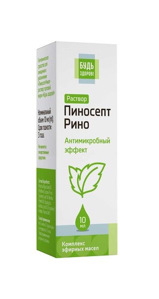 Будь Здоров! Пиносепт Рино, капли, 10 мл, 1 шт. фото