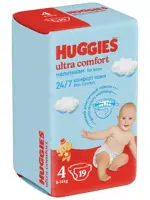 Huggies Ultra Comfort Подгузники детские, р. 4, 19 шт, 8-14 кг, для мальчиков фото