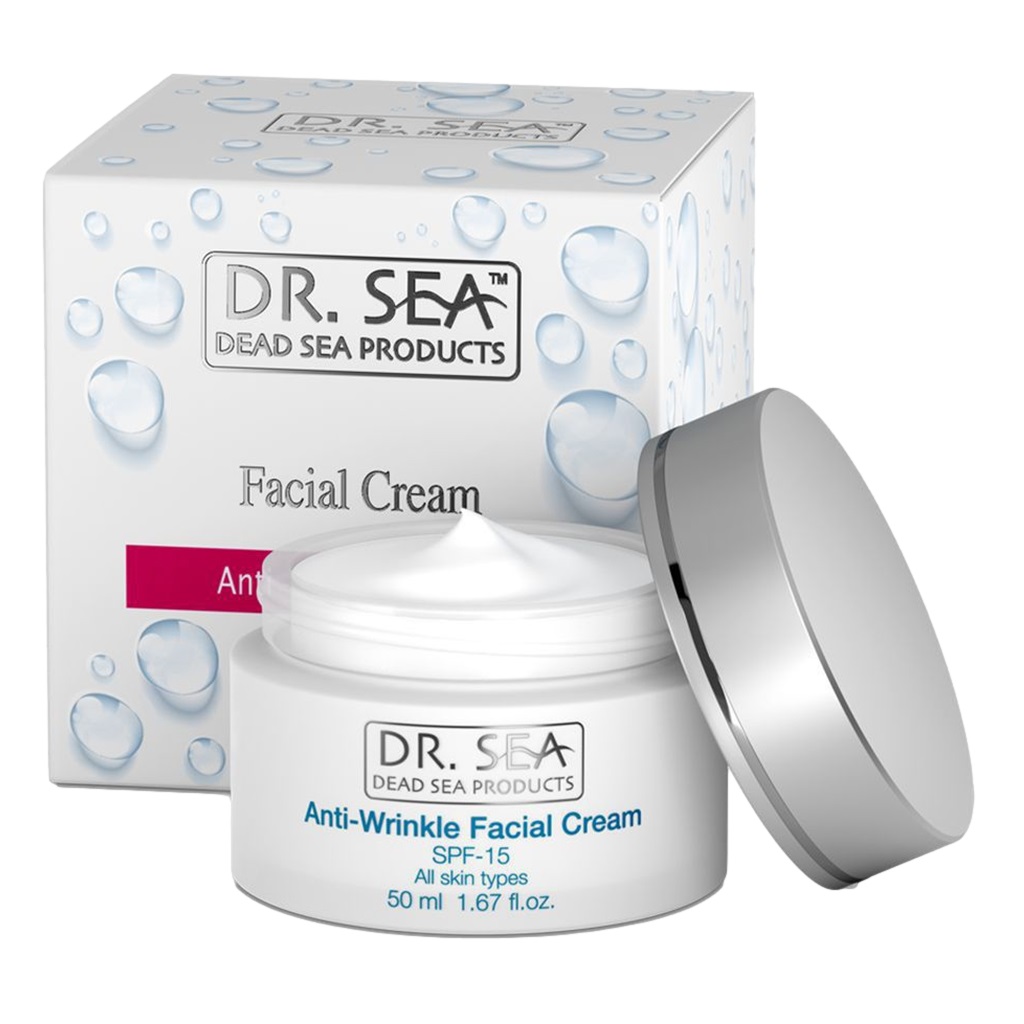 Dr. Sea Крем для лица против морщин spf15, крем для лица, 50 мл, 1 шт, SPF 15 фото