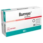 Валтеро, 80 мг, таблетки, покрытые пленочной оболочкой, 30 шт. фото