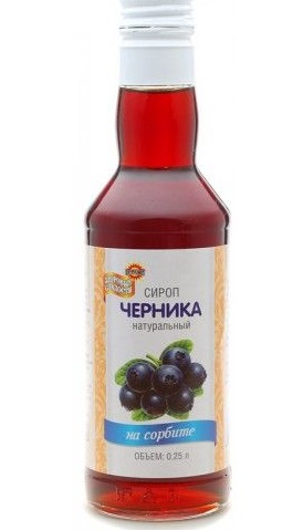 Сироп Черники на сорбите, сироп, 250 мл, 1 шт. фото