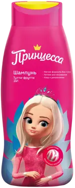Принцесса Шампунь 2 в 1, шампунь - бальзам, 400 мл, 1 шт, тутти-фрутти фото