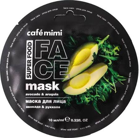 Cafe mimi Super Food маска для лица Авокадо и руккола, маска, 10 мл, 1 шт. фото