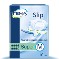Tena Slip Super Подгузники для взрослых, Medium M (2), 10 шт, 73-120 см фото