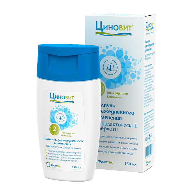 Циновит Шампунь для ежедневного применения профилактический, шампунь, 150 мл, 1 шт. фото