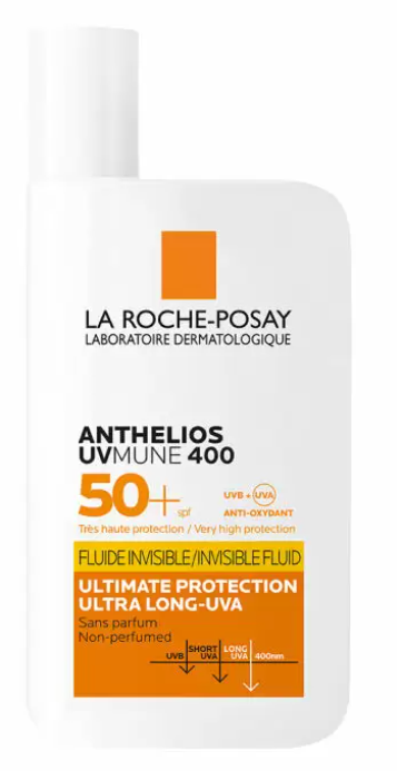 La Roche-Posay Anthelios UVMUNE 400, флюид солнцезащитный невидимый, 50 мл, 1 шт, SPF 50+ фото
