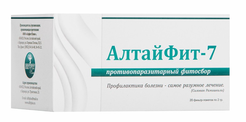 Алтайфит №7 Противопаразитарный фитосбор, фиточай, 2 г, 20 шт. фото