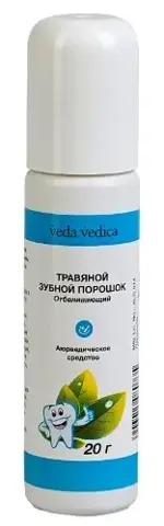 Veda Vedica зубной порошок травяной голубой, порошок, 20 г, 1 шт. фото