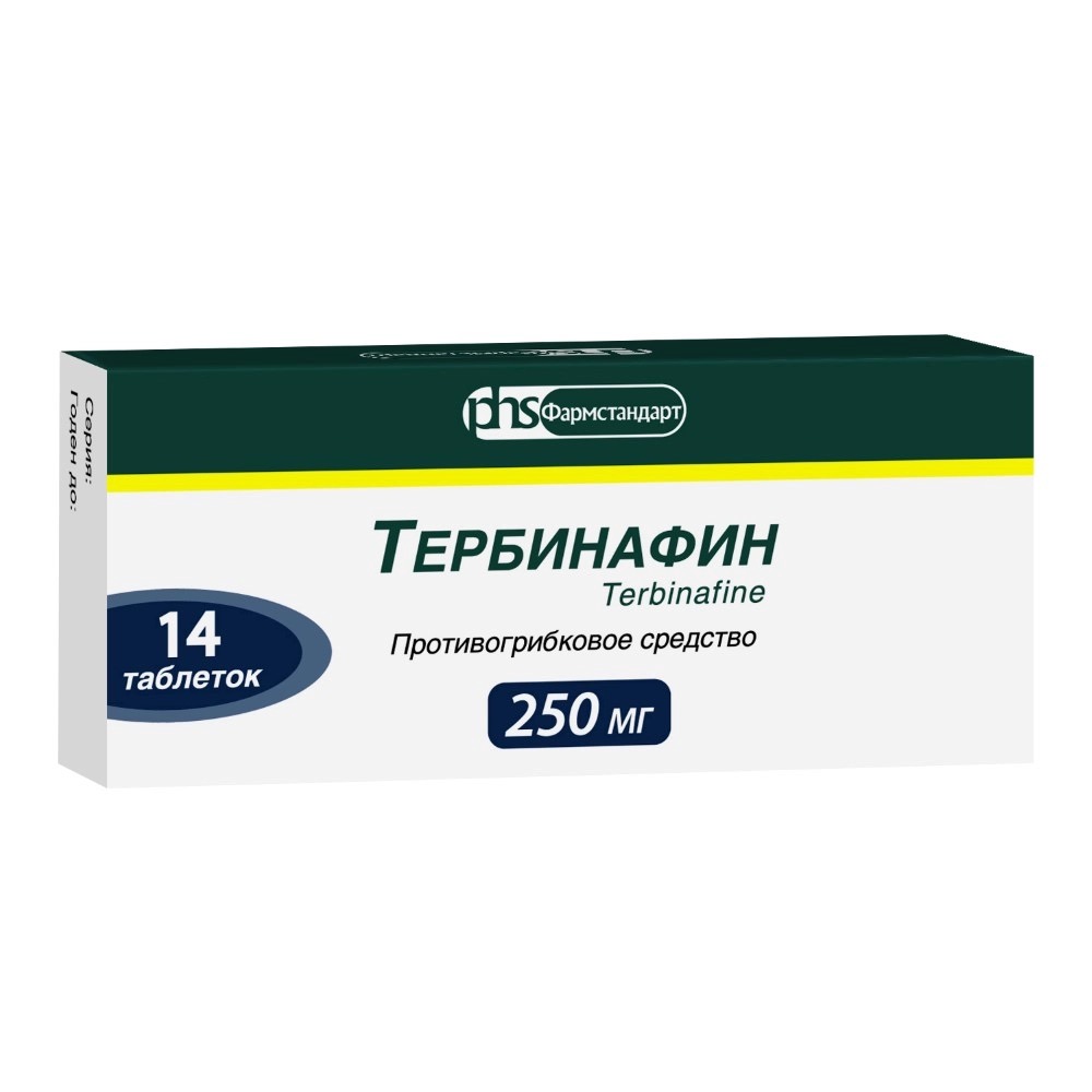 Тербинафин, 250 мг, таблетки, 14 шт. фото