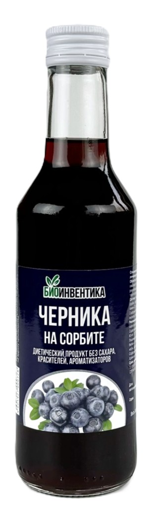 Черника на сорбите, сироп, 250 мл, 1 шт. фото
