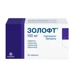 Золофт, 100 мг, таблетки, покрытые пленочной оболочкой, 28 шт. фото