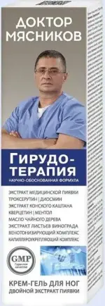 Доктор Мясников Крем-гель для ног Гирудотерапия, крем-гель для ног, 125 мл, 1 шт. фото
