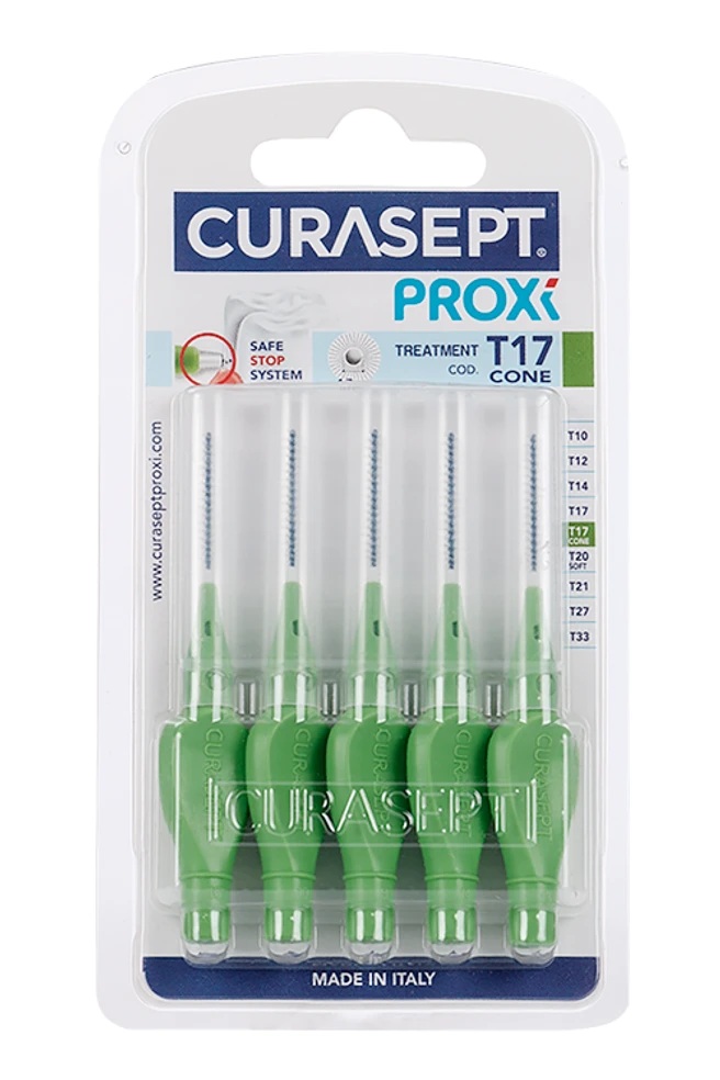 Curasept proxi T17 cone Ершики межзубные, ершики зубные, 5 шт, зеленый фото