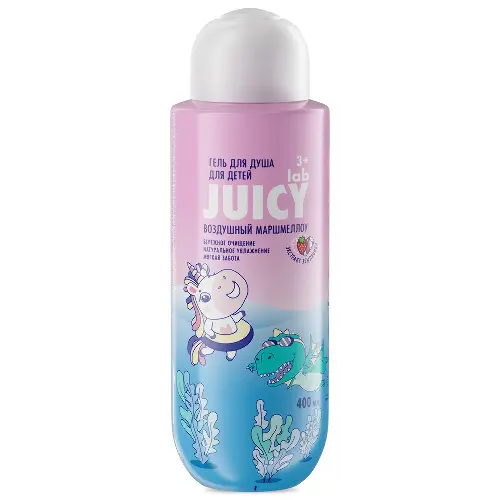 Splat juicy lab гель для душа детский, гель для душа, 400 мл, 1 шт, воздушный маршмеллоу фото
