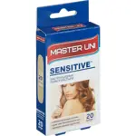 Master Uni Sensitive, 1.9 см х 7.2 см, пластырь, 20 шт, нетканая основа фото