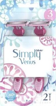 Gillette Venus 3 Simply Станки одноразовые, 2 шт, для женщин фото