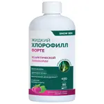 Snow sea хлорофилл форте жидкий со вкусом малины и мяты, жидкость для приема внутрь, 450 мл, 1 шт. фото