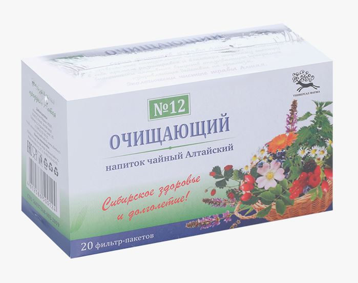 Чайный напиток Алтайский №12 Очищающий, фиточай, 1.5 г, 20 шт. фото