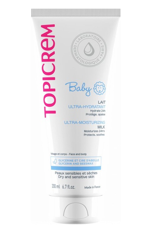 Topicrem Baby Молочко ультра-увлажняющее для тела, молочко для тела, 200 мл, 1 шт. фото