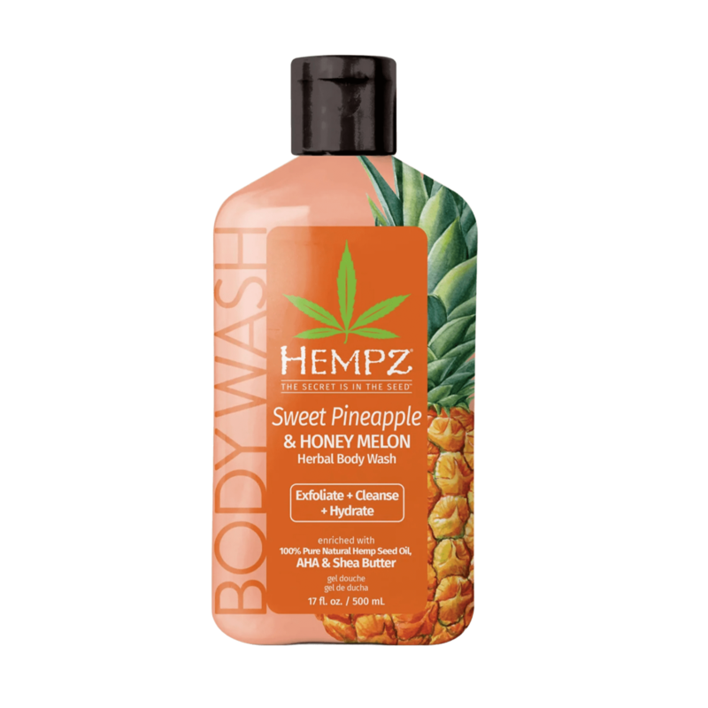 Hempz гель для душа, гель для душа, 500 мл, 1 шт, ананас и медовая дыня фото