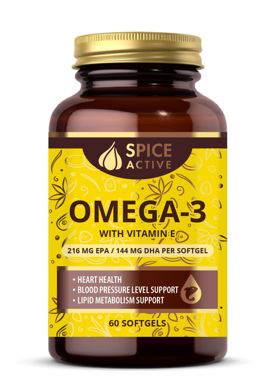 Spice Active Омега 3 с витамином Е, капсулы, 60 шт. фото