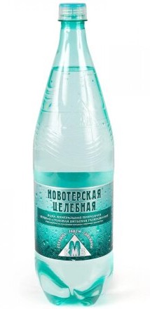 Новотерская Целебная Вода минеральная газированная, 1.5 л, 1 шт. фото