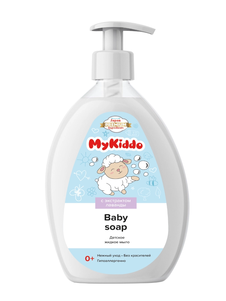 Mykiddo мыло жидкое детское 0+, мыло детское, 300 мл, 1 шт. фото