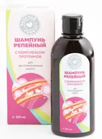 Простой рецепт Шампунь для восстановления волос репейный, шампунь, 250 мл, 1 шт, комплекс протеинов фото