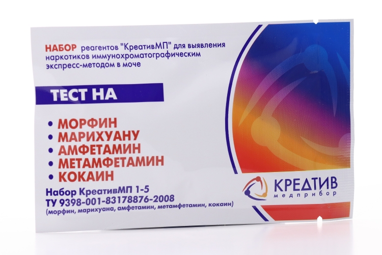 Тест на наркотики Креатив 5 видов наркотиков, набор, 1 шт. фото