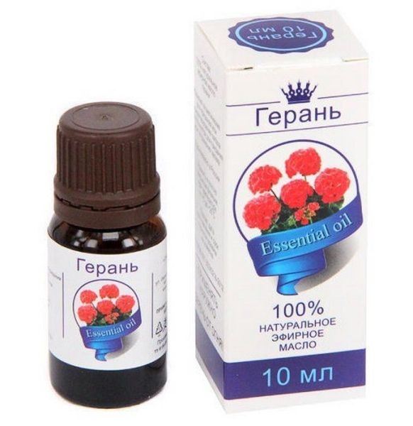 Масло эфирное Герань, масло эфирное, 10 мл, 1 шт. фото