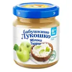 Бабушкино Лукошко детское пюре, пюре, 100 г, 1 шт, яблоко + творог фото