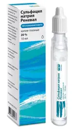 Сульфацил натрия Реневал, 20%, капли глазные, 10 мл, 1 шт. фото 