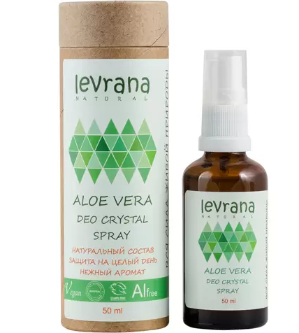 Levrana Дезодорант Алоэ, дезодорант-спрей, 50 мл, 1 шт, без аромата фото