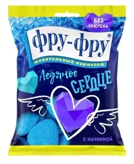 Фру-Фру Мармелад Ледяное сердце, мармелад жевательный, 80 г, 1 шт. фото