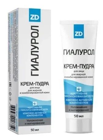 Гиалурол ZD, крем-пудра, 50 мл, 1 шт. фото