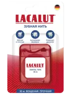 Lacalut Dental tape Зубная нить плоская, 30 м, нить зубная, 1 шт, вощеная фото