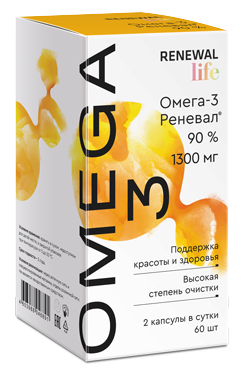 Омега-3 Реневал 90%, капсулы, 60 шт. фото