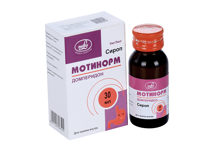 Мотинорм, 5 мг/5 мл, сироп для приема внутрь, 30 мл, 1 шт. фото