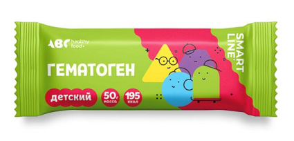 АВС Хэлси Фуд Гематоген народный детский, плитка, 50 г, 1 шт. фото