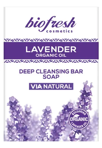 Biofresh lavender organic oil мыло глубокой очистки, мыло, 100 г, 1 шт. фото