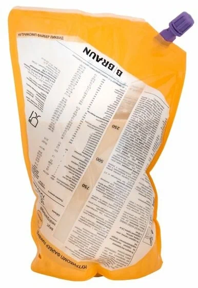 Нутрикомп Файбер Ликвид, смесь для энтерального питания, 1 л, 1 шт, нейтральный фото