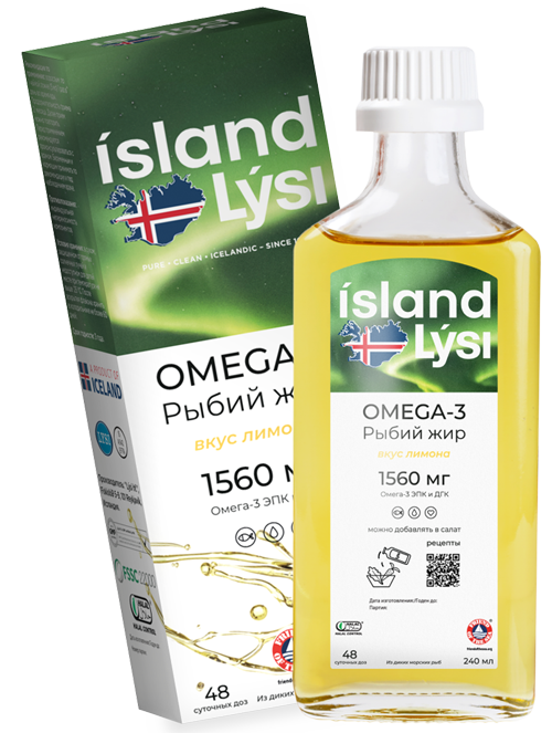 Lysi Омега-3 Рыбий жир, 1560 мг, жидкость для приема внутрь, 240 мл, 1 шт, лимон фото