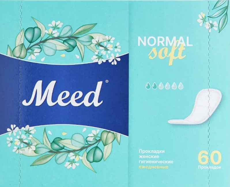 Meed Normal Soft Прокладки ежедневные целлюлозные, 60 шт. фото