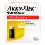 Accu-Chek FastClix, ланцеты к устройству для прокалывания пальца, 102 шт. фото