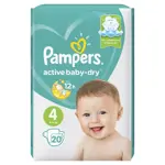 Pampers Active baby-dry Подгузники детские, р. 4, 20 шт, 9-14 кг фото