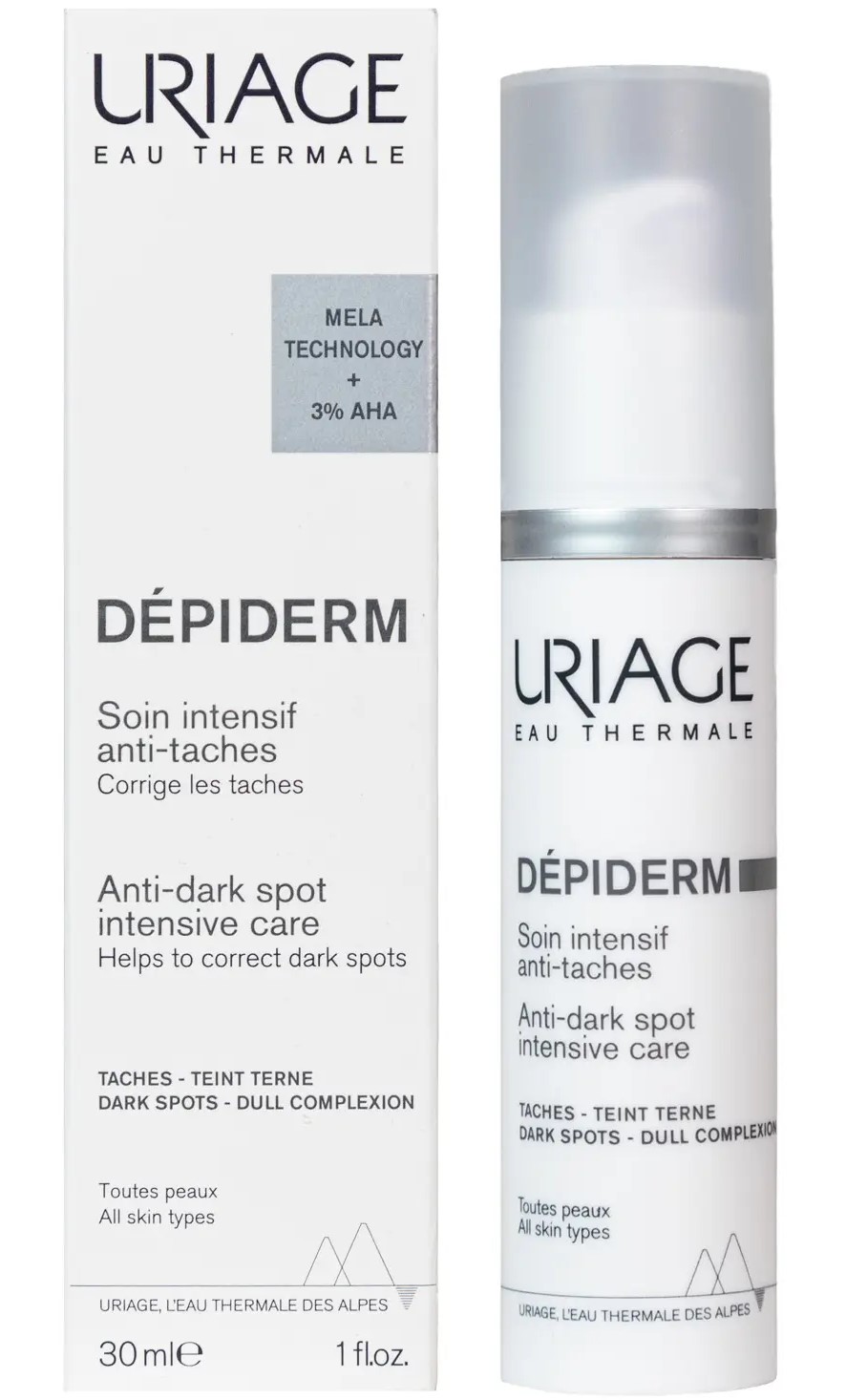 Uriage Depiderm Интенсивный уход против пигментных пятен, крем, 30 мл, 1 шт. фото