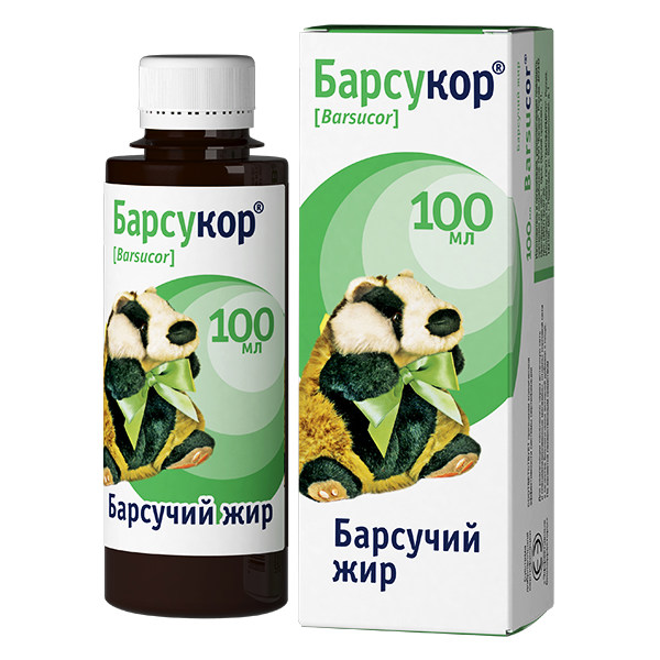 Барсукор барсучий жир, жидкость для приема внутрь, 100 мл, 1 шт. фото